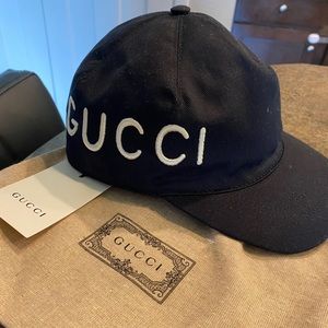 Authentic GUCCI Loved Embroidered Baseball Cap